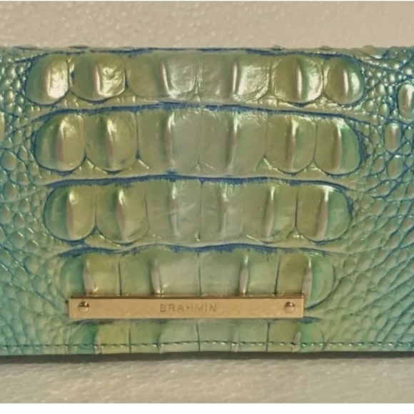 🌊BRAHMIN TABITHA BAG & ADY WALLET - SEAFOAM OMBRE - SET NWT🌊 🚨PRICE IS FIRM🚨 - Picture 15 of 16